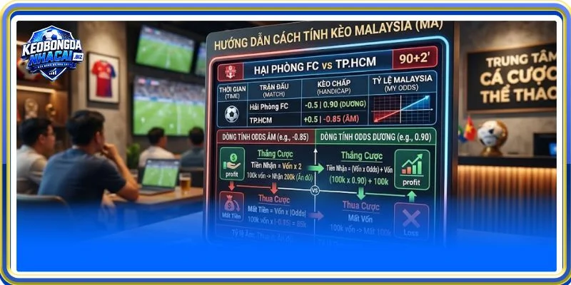 Cách thức tính kèo cược Malaysia rất cụ thể, rõ ràng