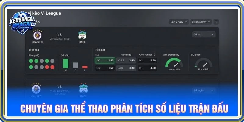 Chuyên gia thể thao phân tích số liệu trận đấu