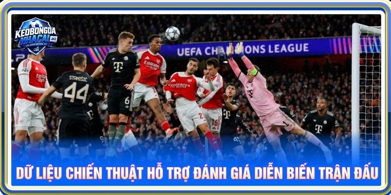Dữ liệu chiến thuật hỗ trợ đánh giá diễn biến trận đấu