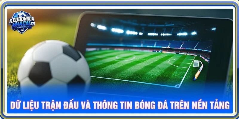 Dữ liệu trận đấu và thông tin bóng đá trên nền tảng