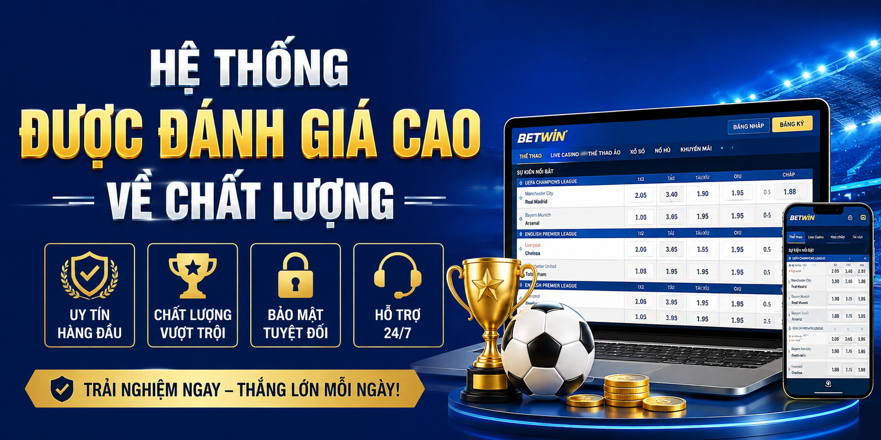 Hệ thống được người dùng đánh giá cao về chất lượng