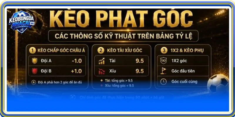 Kèo phạt góc trực tuyến luôn nằm trong top những loại kèo không nên cược.
