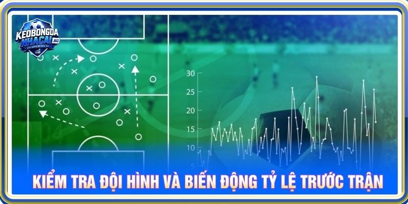 Kiểm tra đội hình và biến động tỷ lệ trước trận