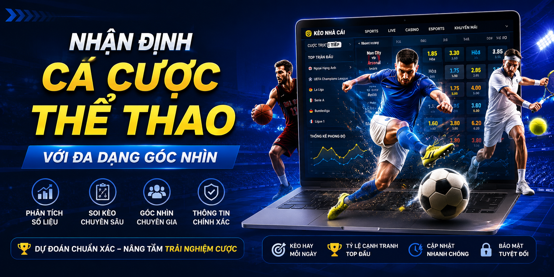 Nhận định cá cược thể thao với đa dạng góc nhìn